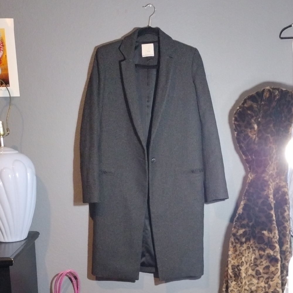 Prose&Poetry Long Woman's Linen Blend Coat